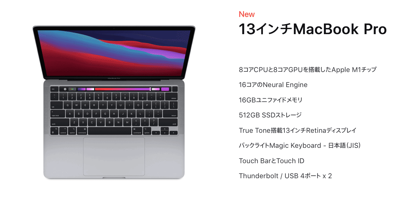 Apple Silicon「M1」搭載MacBook Pro 13インチ レビュー | MONO ROOM